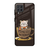 Tea With Kitty Samsung Galaxy F22 Glass Back Cover Online