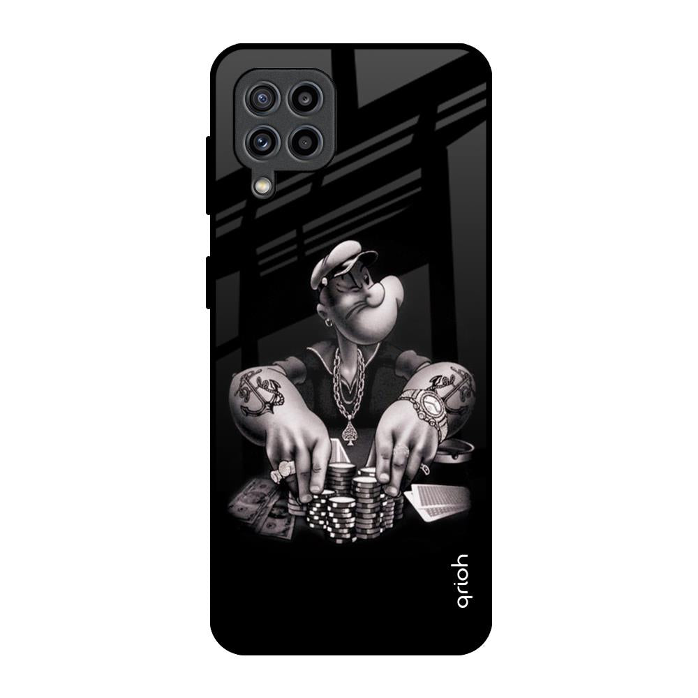 Gambling Problem Samsung Galaxy F22 Glass Back Cover Online