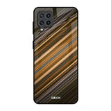 Diagonal Slash Pattern Samsung Galaxy F22 Glass Back Cover Online