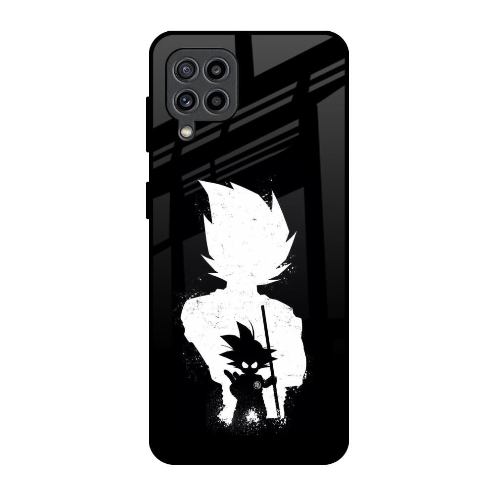 Monochrome Goku Samsung Galaxy F22 Glass Back Cover Online