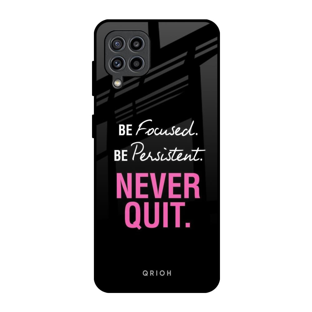 Be Focused Samsung Galaxy F22 Glass Back Cover Online