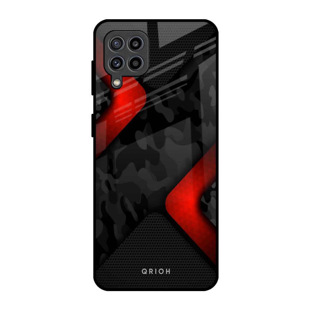 Modern Camo Abstract Samsung Galaxy F22 Glass Back Cover Online