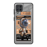 Space Ticket Samsung Galaxy F22 Glass Back Cover Online