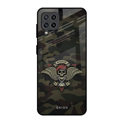 Army Warrior Samsung Galaxy F22 Glass Back Cover Online