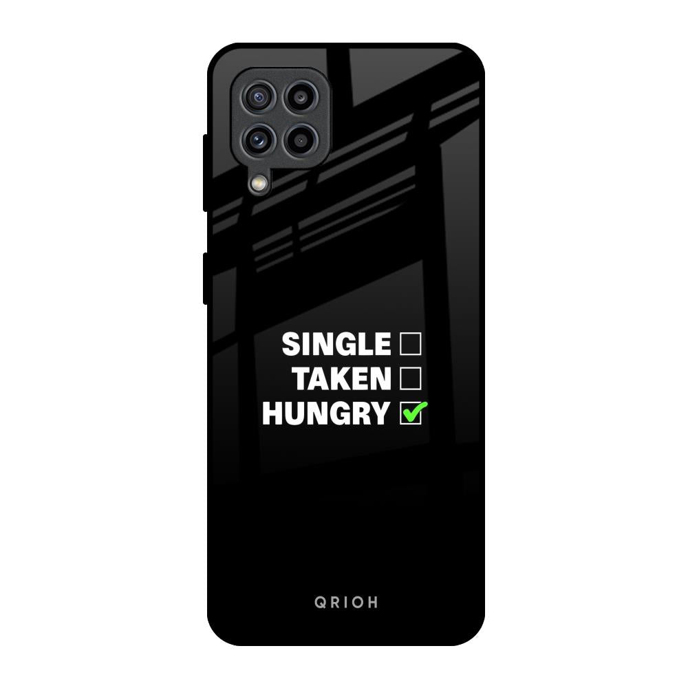 Hungry Samsung Galaxy F22 Glass Back Cover Online