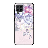 Elegant Floral Samsung Galaxy F22 Glass Back Cover Online