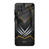 Black Warrior Samsung Galaxy F22 Glass Back Cover Online