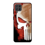 Red Skull Samsung Galaxy F22 Glass Back Cover Online
