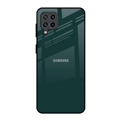 Olive Samsung Galaxy F22 Glass Back Cover Online