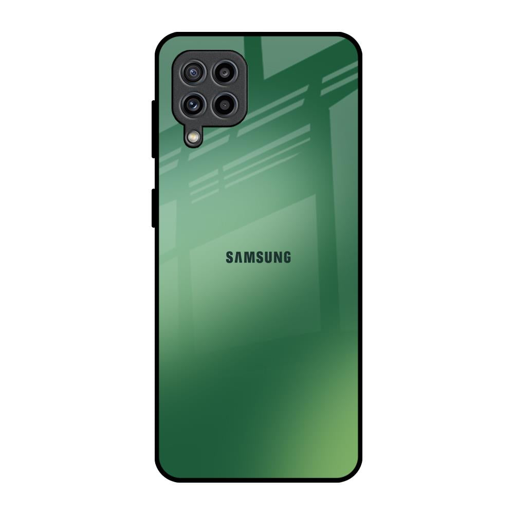 Green Grunge Texture Samsung Galaxy F22 Glass Back Cover Online