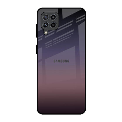 Grey Ombre Samsung Galaxy F22 Glass Back Cover Online