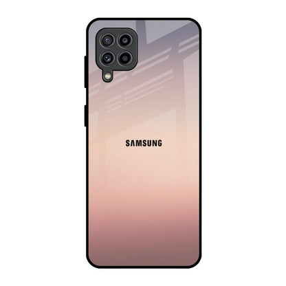 Golden Mauve Samsung Galaxy F22 Glass Back Cover Online