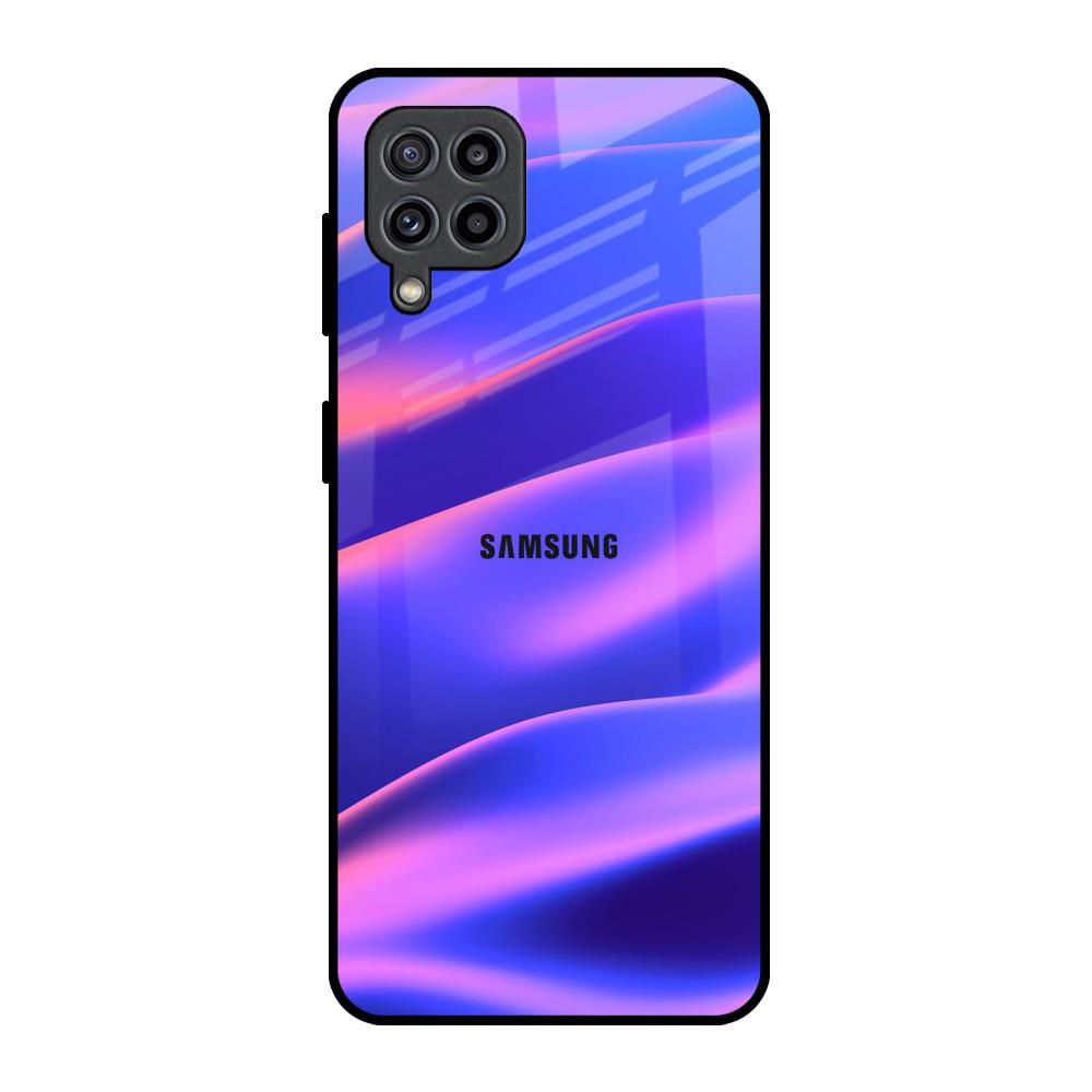 Colorful Dunes Samsung Galaxy F22 Glass Back Cover Online