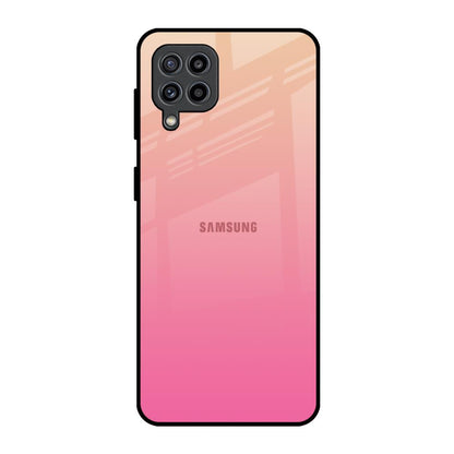 Pastel Pink Gradient Samsung Galaxy F22 Glass Back Cover Online