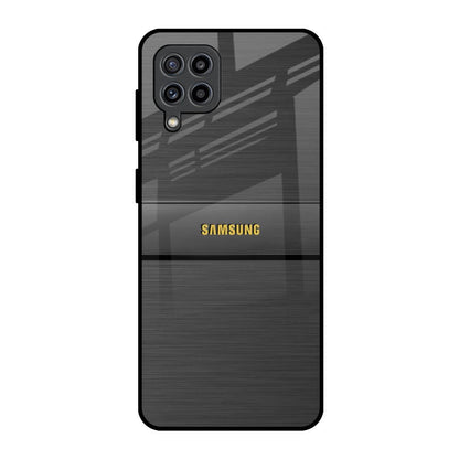 Grey Metallic Glass Samsung Galaxy F22 Glass Back Cover Online