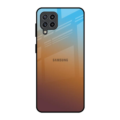 Rich Brown Samsung Galaxy F22 Glass Back Cover Online