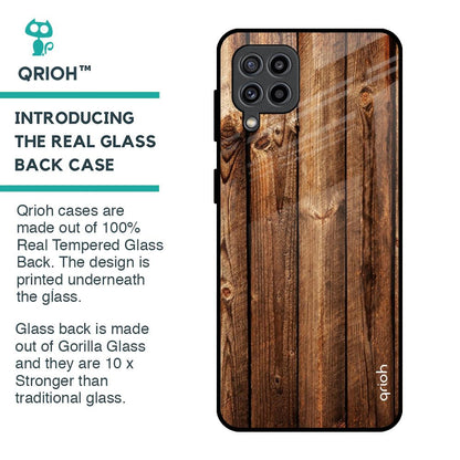 Timber Printed Glass Case for Samsung Galaxy F22