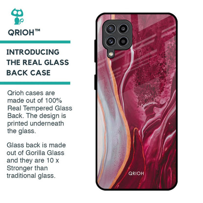 Crimson Ruby Glass Case for Samsung Galaxy F22