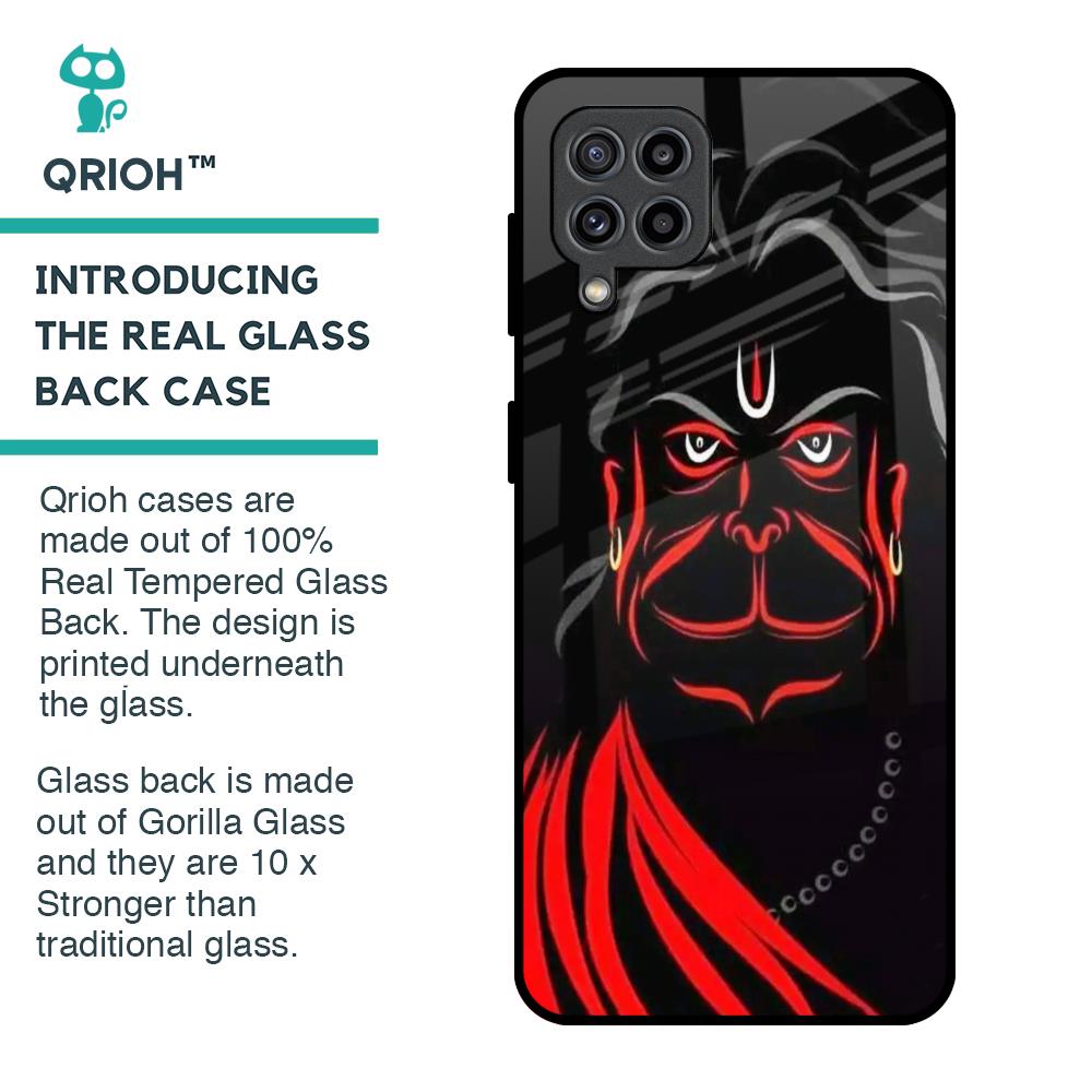 Lord Hanuman Glass Case For Samsung Galaxy F22