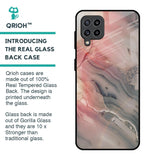 Pink And Grey Marble Glass Case For Samsung Galaxy F22