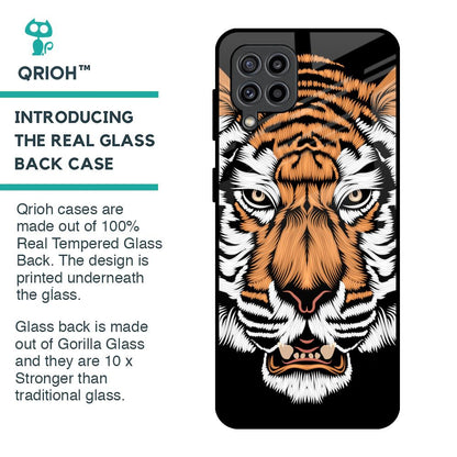Angry Tiger Glass Case For Samsung Galaxy F22