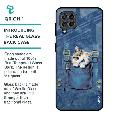 Kitty In Pocket Glass Case For Samsung Galaxy F22