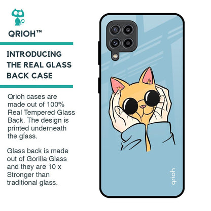 Adorable Cute Kitty Glass Case For Samsung Galaxy F22