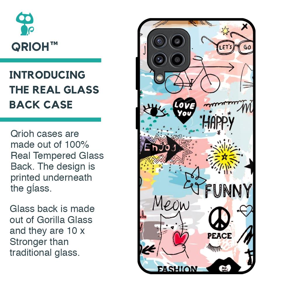 Just For You Glass Case For Samsung Galaxy F22