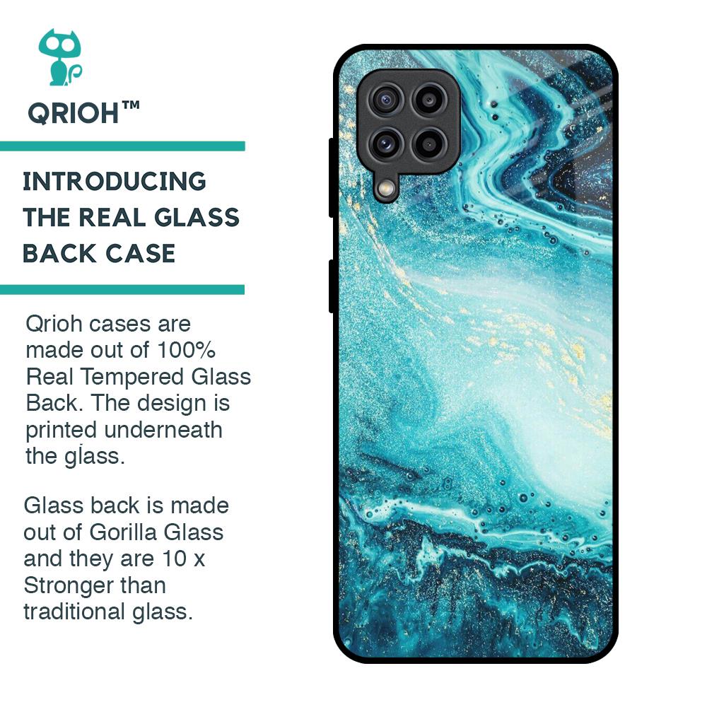 Sea Water Glass Case for Samsung Galaxy F22