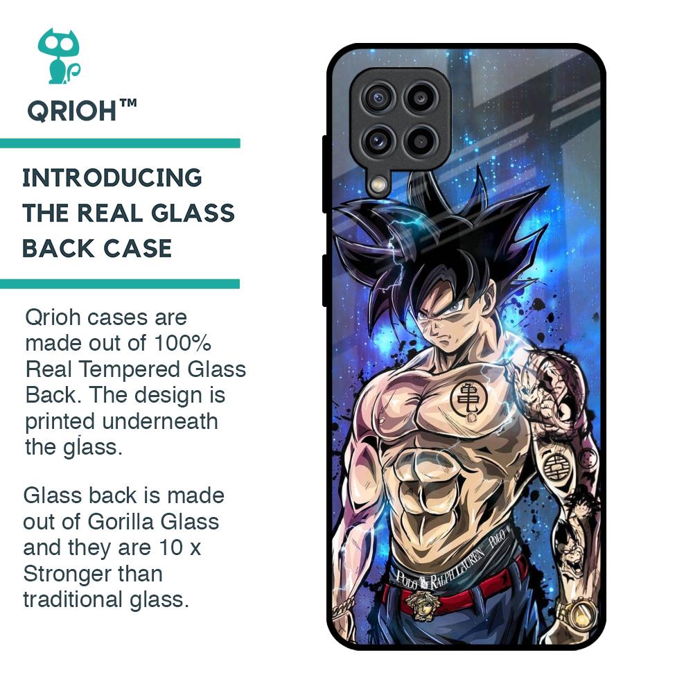 Branded Anime Glass Case for Samsung Galaxy F22