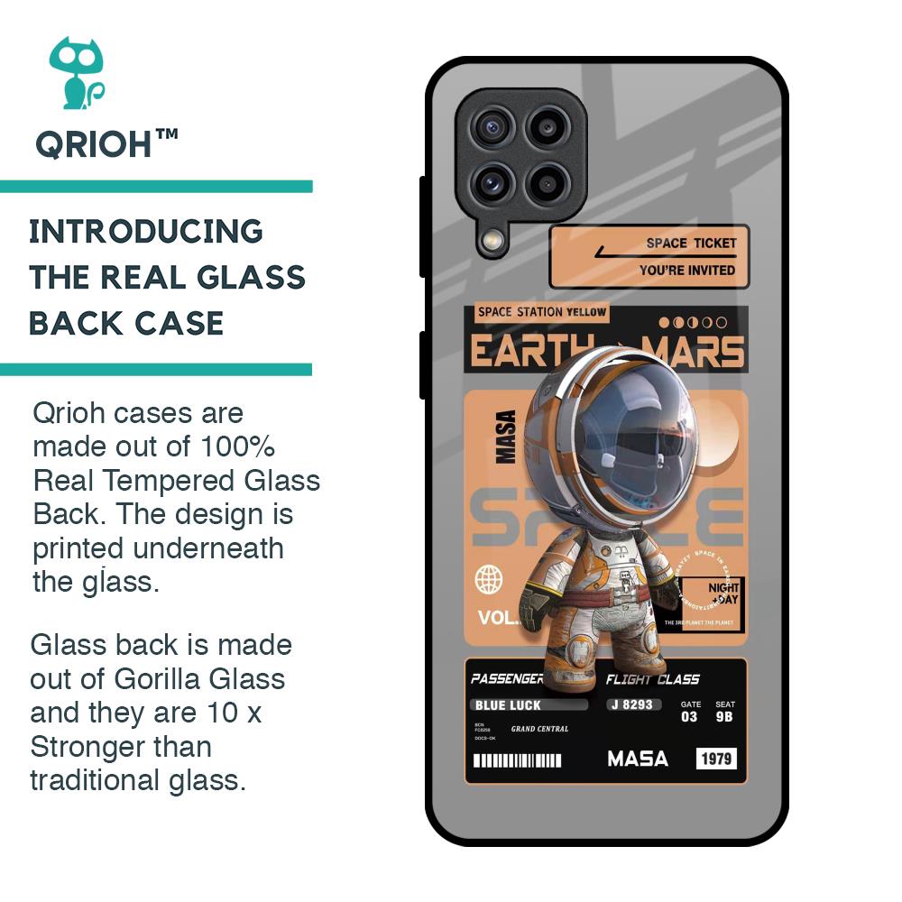 Space Ticket Glass Case for Samsung Galaxy F22