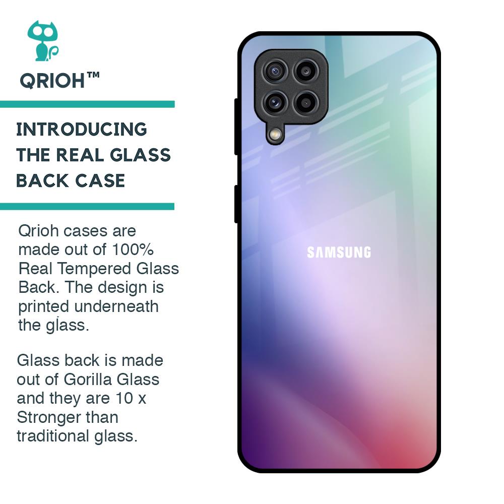 Abstract Holographic Glass Case for Samsung Galaxy F22