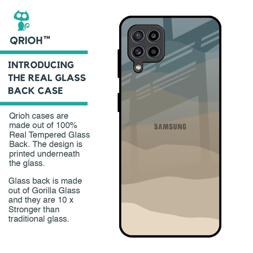 Abstract Mountain Pattern Glass Case for Samsung Galaxy F22
