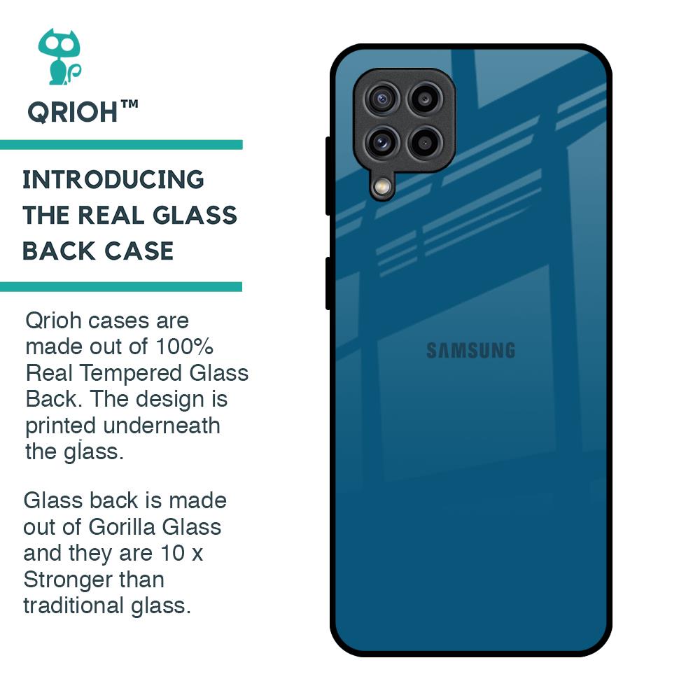 Cobalt Blue Glass Case for Samsung Galaxy F22