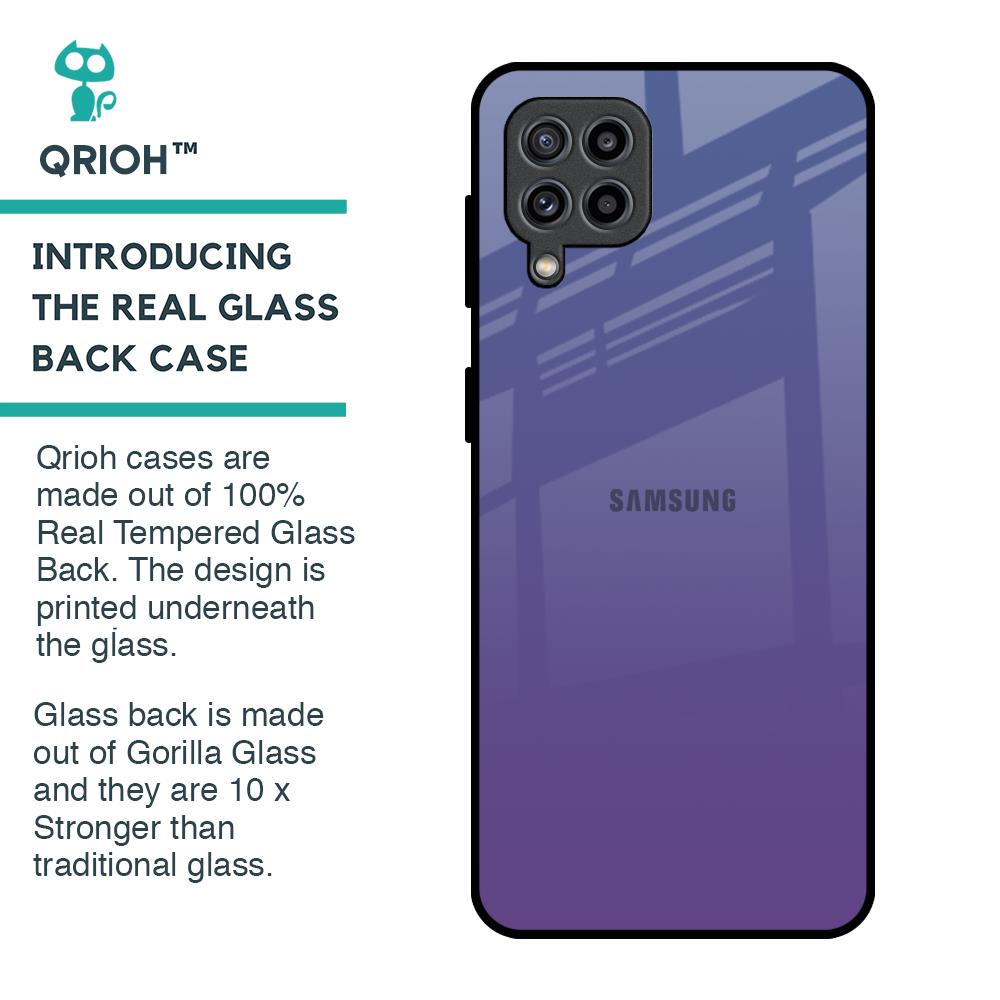 Indigo Pastel Glass Case For Samsung Galaxy F22