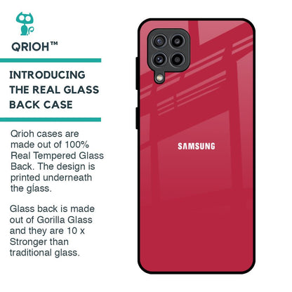 Solo Maroon Glass case for Samsung Galaxy F22