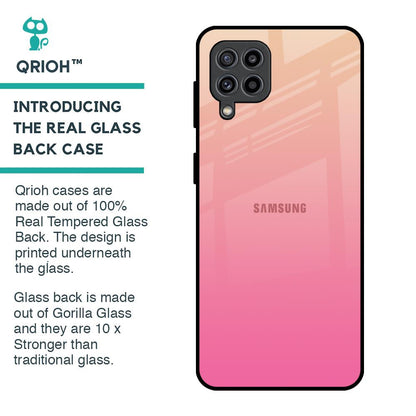 Pastel Pink Gradient Glass Case For Samsung Galaxy F22