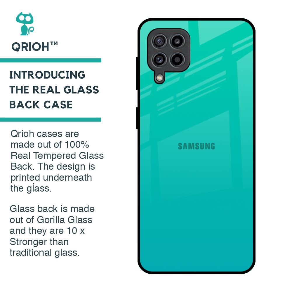 Cuba Blue Glass Case For Samsung Galaxy F22
