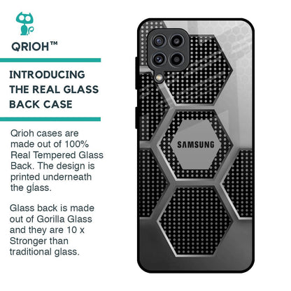 Hexagon Style Glass Case For Samsung Galaxy F22