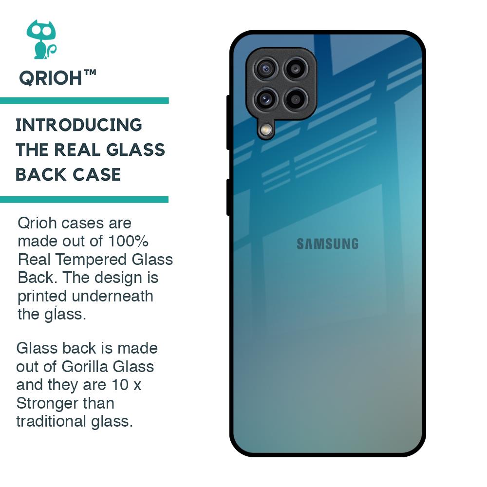Sea Theme Gradient Glass Case for Samsung Galaxy F22