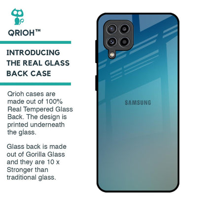 Sea Theme Gradient Glass Case for Samsung Galaxy F22