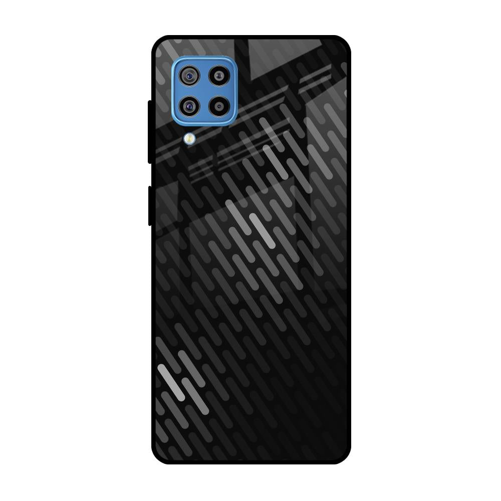 Dark Abstract Pattern Samsung Galaxy F22 Glass Cases & Covers Online
