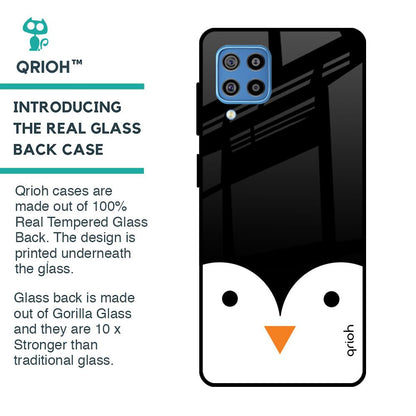 Cute Penguin Glass Case for Samsung Galaxy F22