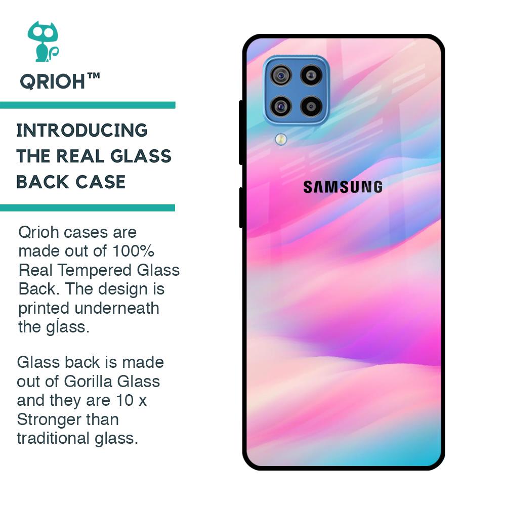 Colorful Waves Glass case for Samsung Galaxy F22
