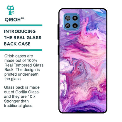 Cosmic Galaxy Glass Case for Samsung Galaxy F22