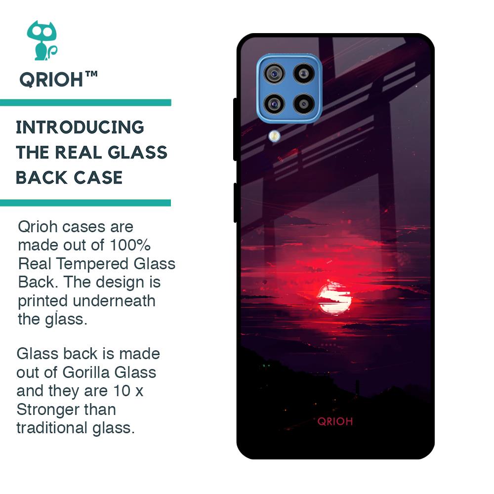 Morning Red Sky Glass Case For Samsung Galaxy F22