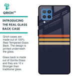 Tricolor Stripes Glass Case For Samsung Galaxy F22