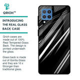 Black & Grey Gradient Glass Case For Samsung Galaxy F22