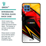 Race Jersey Pattern Glass Case For Samsung Galaxy F22