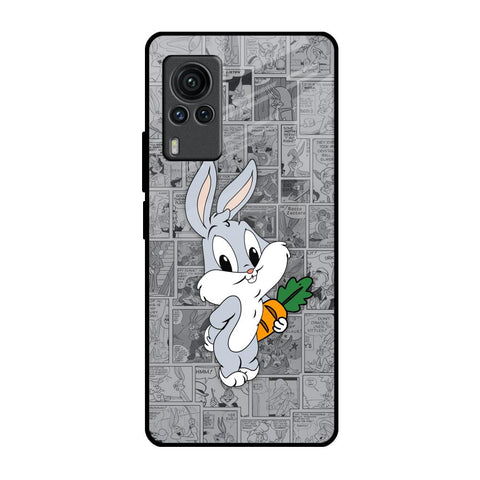 Cute Baby Bunny Vivo X60 PRO Glass Back Cover Online
